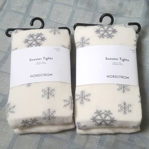 Nordstrom Sweater Tights,Snow  Flakes  Design/Kids